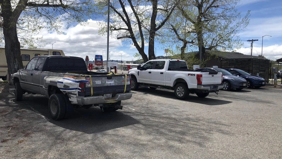 Commercial logistics fleet depot charging bank for electric delivery vans and service trucks
